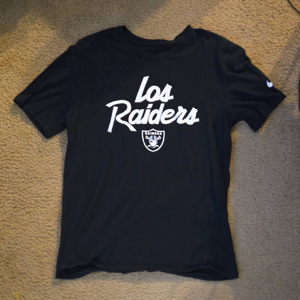Nike Mens Black Los Raiders T-shirt Med